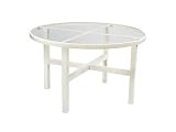48 in. Elite Round Dining Table - Clear Glass