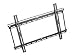 OmniMount 54FBF - Mounting kit ( wall mount ) for flat panel - black - screen size: 32