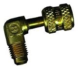 1/4 MFL x 3/16 FF 90 deg. Solid Brass Adapter