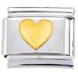 Gold Heart Italian Charm