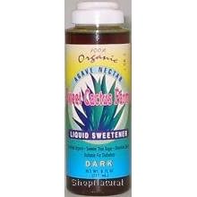 Agave Nectar Liquid Sweetener, Dark, Squeeze Bottle, Organic, 8 oz. by Sweet Cactus Farms