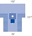 Proxima Pediatric Laparotomy T-Drape - Pediatric Laparotomy T-Drape - 10 each
