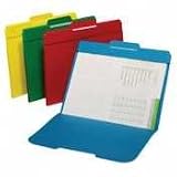 Globe-Weis 153L-P50ASST Globe-Weis Secure File Folders, Top Tab, Letter, Assorted Colors, 50/Box