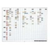 Magnetic Board Work/Plan Kit w/Accessories, 1x2 Grid, 48wx36h, Aluminum Frame MAVOB3648B