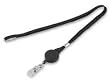 Battalion 2XKJ9 Flat Neck Cord and Reel, Black