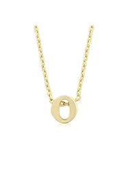 Golden Initial O Pendant Necklace