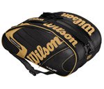 Wilson K Tour Black Gold Super 6 Pack Tennis Bag