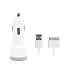Griffin PowerJolt Car Charger for iPod and iPhone Includes Charge/Sync Cable (White)