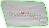 MIRROR GLASS toyota FX 87-88 view rh