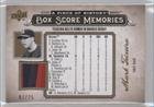 2008 UD A Piece of History Box Score Memories Jersey Gold Patch #BSM4 - Mark Teixeira/25