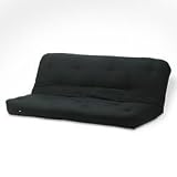 8 Thickness Inner Spring Futon Pad - Black by Poundex