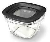 Rubbermaid 7H7500WBKMCLR Premier 2.0 cup Food Storage - Warm Black Mist - Pack Of 8