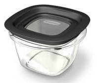 Rubbermaid 7H7500WBKMCLR Premier 2.0 cup Food Storage - Warm Black Mist - Pack Of 8