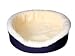 Medium Navy/Imitation Lambswool Dog Bed King Pet Bed-Orthopedic Comfort. Size: 27x21x7. We make them in the USA.