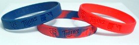 Minnesota Twins 3 Pack of Wristbands (Set of 2 Packs)
