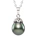 14K Tahitian Cultured 9-10mm Pearl Pendant with Chain