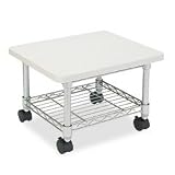 Under Desk Printer/Fax Stand,4 Casters,19x16x13-1/2,Gray