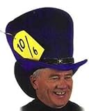 : Deluxe Velvet Alice in Wonderland Costume Madhatter HAT