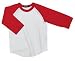 NEW Sport-Tek - Youth Colorblock Raglan Jersey White/Red-L