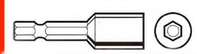 Mibro #442590 MM 1/4x1-7/8 Mag Socket