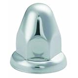 60 Chrome Lug Nut Covers with Flanges for 33mm Lugs, Trucks Trailers by Global Parts