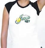 Jesus Softball (In His Name I Play) Cap Sleeve T-Shirt