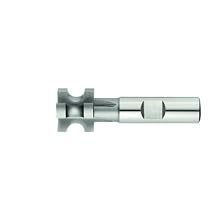 Niagara Cutter CCS150 Concave Radius Shank Type Cutter, High Speed Steel, TiN Coated, Weldon Shank, 1" Cutter Diameter, 6 Flutes, 3/16" Radius, 0.625" Width