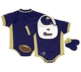 St Louis Rams NFL Infant and Newborn Bib and Bootie Set
