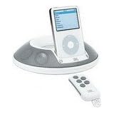 JBL On Stage II - Speaker system with digital player dock for iPod - 12 Watt (total) - white, flint gray