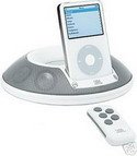 JBL On Stage II - Speaker system with digital player dock for iPod - 12 Watt (total) - white, flint gray
