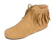 Womens Indian Tan Ankle Boots - Great Indian Costume Accessory