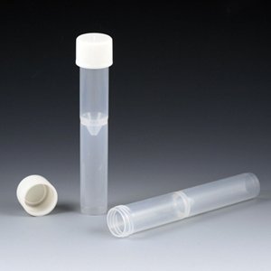 Tube, False Bottom, 16 x 97mm (5mL), with Threads, PP, Natural