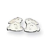 Sterling Silver Bunny Mini Earrings