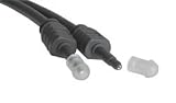 Lindy Premium - Digital audio cable (optical) - SPDIF - optical plug 3.5 mm (M) - optical plug 3.5 mm (M) - 1.6 ft - fiber optic