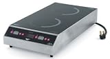Vollrath Ultra Series 69507 Dual Hob Countertop Induction Cooker - Front to Back 3000 Watt - 208V /