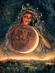 Leanin Tree 16 x 20 Moon Goddess Poster by Josephine Wall