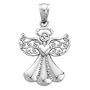 14kt. White Gold, Angel Charm