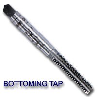 High Carbon Steel Machine Screw Bottom Tap 12-24 NC