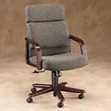 2900 Series High Back Swivel/Tilt Chair, Gray Olefin Fabric/Mahogany