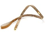 Cece Kent Charles Cambridge Tweed Dog Lead with French Leather and Brass Swivel Catch (Tan, Large)