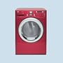 LG : DLEX7177RM 27'' XL Front-Load Electric Dryer - Cherry Red