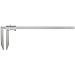 Mitutoyo 534 Series Vernier Caliper, Steel, Metric, Nib Style, Long Jaw, For Inside Measurements