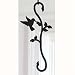 Monazite SH-D-18 Hummingbird w/Flower S-Hook Powder Metal Coated