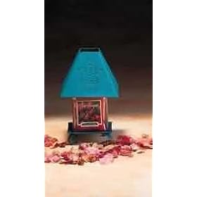 Replacement Shades TEAL PUNCHED METAL, CNDLE HOLDER WITH SHADE 7 H 4 SQUARE