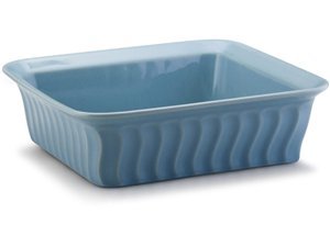 Paula Deen Stoneware 9-Inch Swirl Aqua