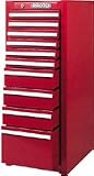Proto 44112 14-7/8Wx18Dx37-1/4H Red Standard-Duty 10-Drawer Side Cabinet