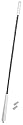 Unitec 76880 Alu-Antenne, "black chrome"