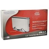 USB 2.0 Slim 3.5 inch Aluminum External Hard Drive Enclosure