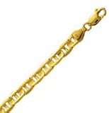 14k Yellow Gold 20 Inch X 6.0 mm Mariner Link Necklace
