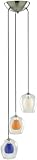 Brighton Collection 3-Light Multi-Colored Pendant Lamp